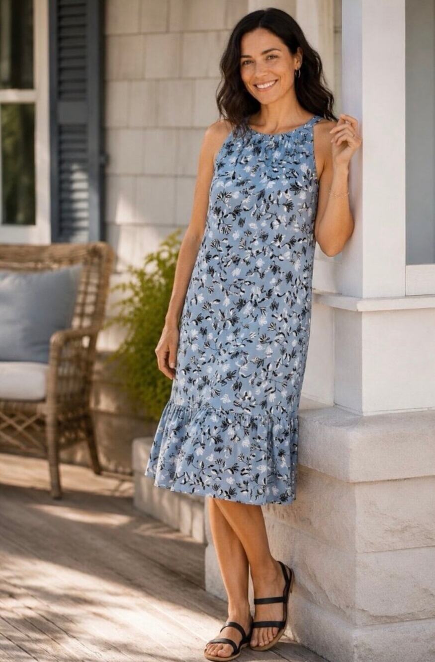 J.Jill Wearever Collection Floral Midi Dress – New with Tags – Size M